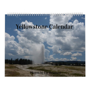 Sm, Med, Lg Calendar Yellowstone