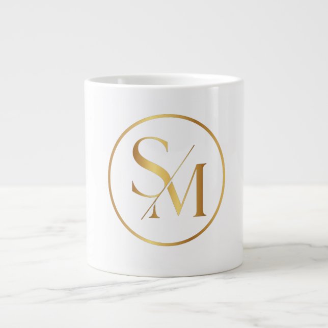 SM Minimal Modern Design Giant Coffee Mug (Front)