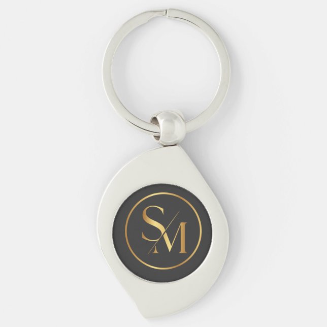 SM Minimal Modern Design Keychain (Front)