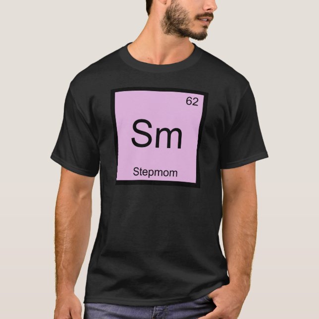 Sm - Stepmom Funny Chemistry Element Symbol Tee (Front)