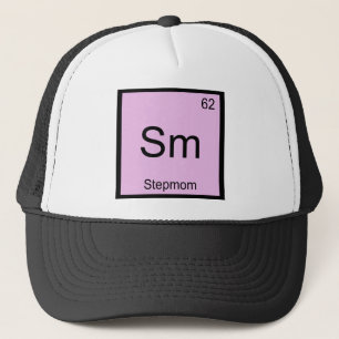 Sm - Stepmom Funny Chemistry Element Symbol Tee Trucker Hat