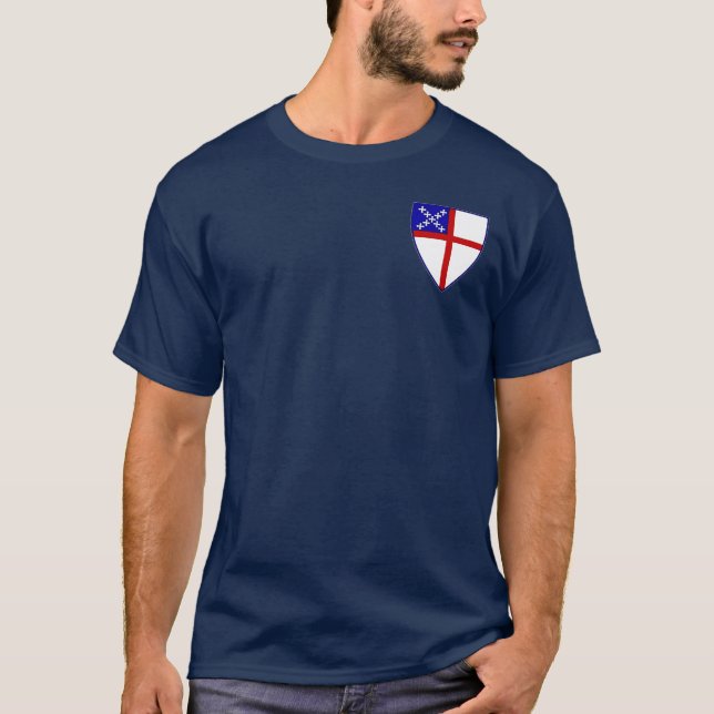 SM T-Shirt Blue with shield (Front)