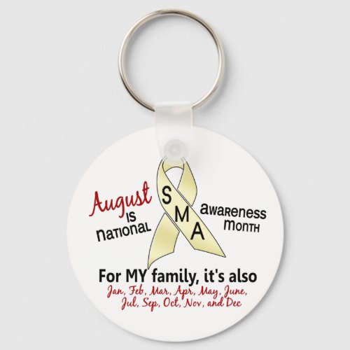 SMA Awareness Month August 22 Keychain