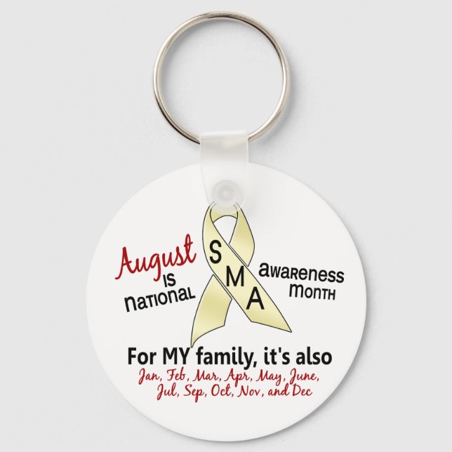 SMA Awareness Month August 2.2 Keychain (Front)