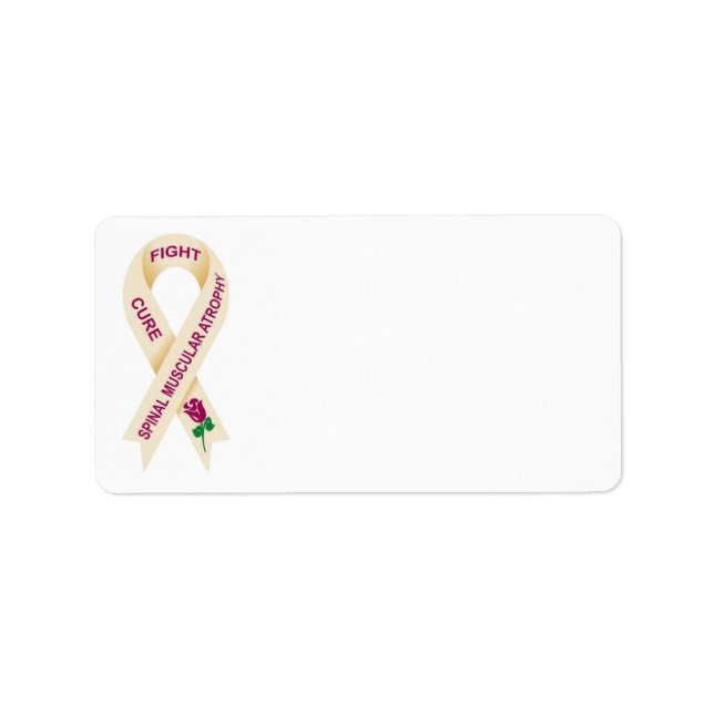 sma awareness ribbon address label (Front)