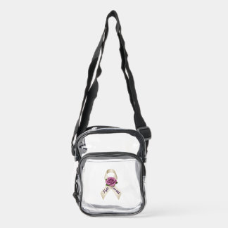 SMA Awareness Ribbon Clear Bag