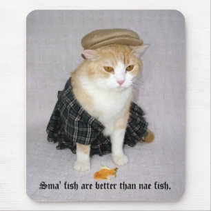 Sma' fish are better than nae fish. mouse pad