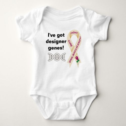 SMA Ive got designer genes oonsie Baby Bodysuit