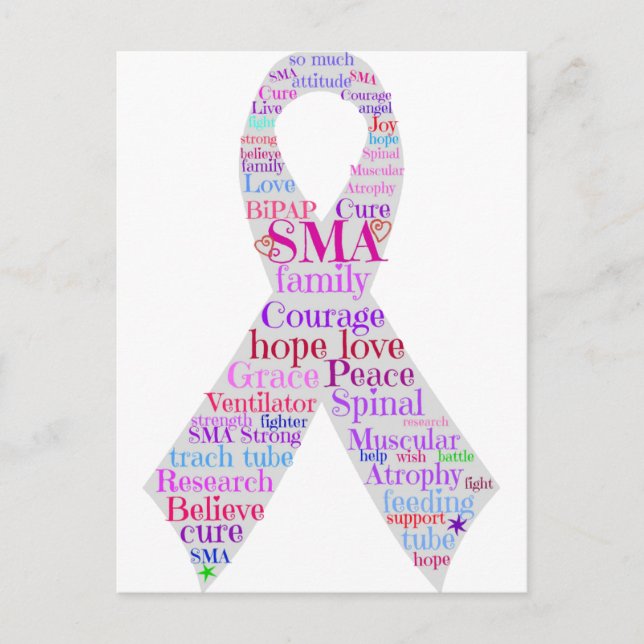 SMA Ribbon Design Postcard (Front)