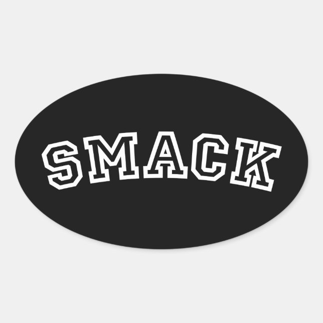 SMACK OVAL STICKER (Front)