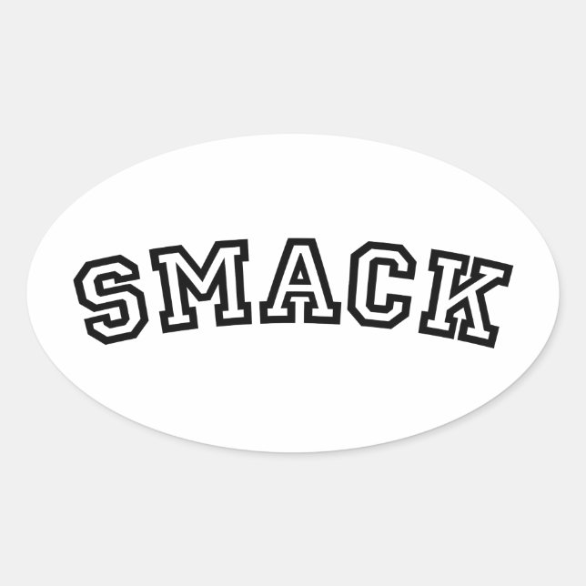SMACK OVAL STICKER (Front)