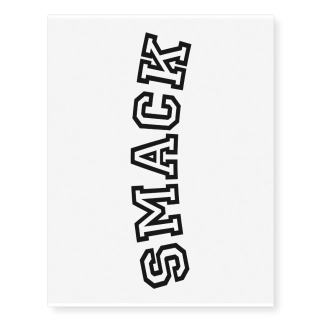 SMACK TEMPORARY TATTOOS (Front)