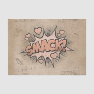 SMACK! Vintage Comic Book Steampunk Pop Art Tissue Paper