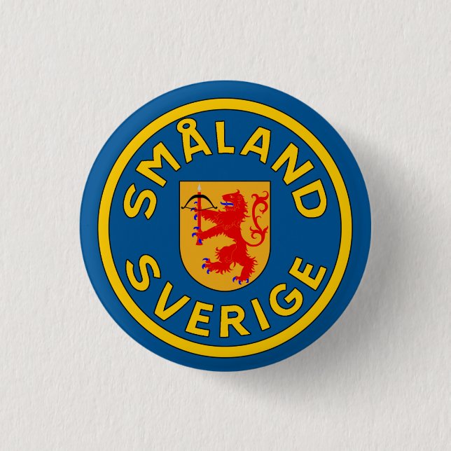 Småland (Sverige) Pinback Button (Front)