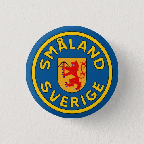 Smland Sverige Pinback Button
