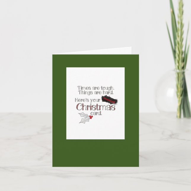 Small, 10.2 cm x 14.2 cm Folded Greeting Card (Front)