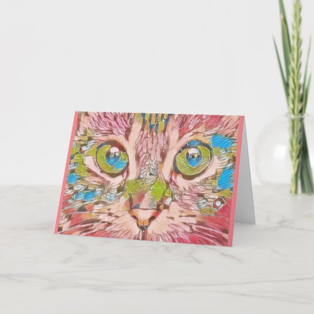 Small, 4" x 5.6" Folded Greeting Card (Front)