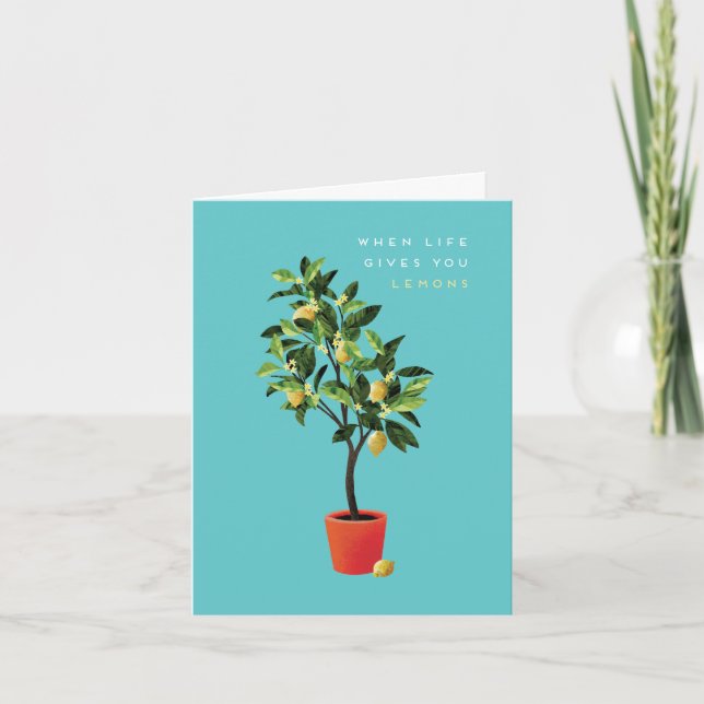 Small, 4" x 5.6" Folded Greeting Card (Front)