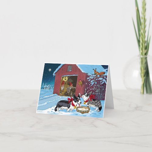 Small 4 x 56 Folded Holiday Card