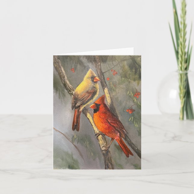 Small, 4" x 5.6" Folded Thank You Card (Front)