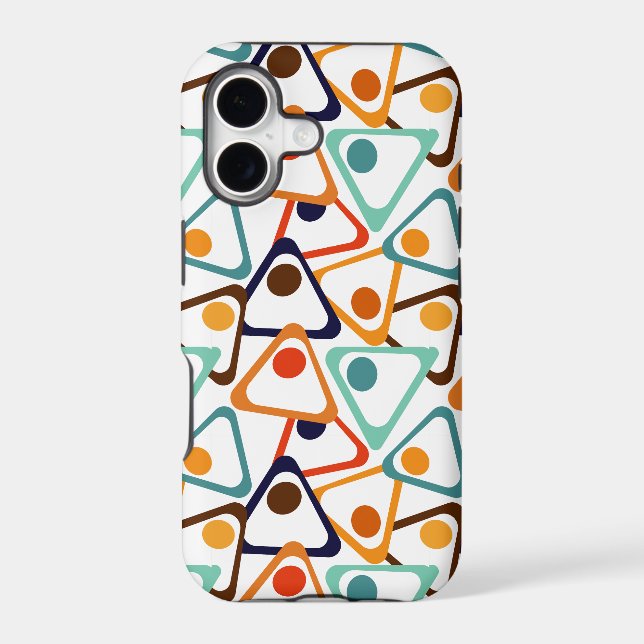 Small 70s Triangles  Iphone Case (Back)