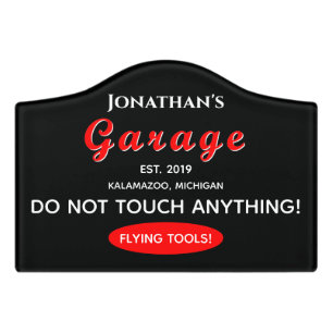 Small Acrylic Home Garage Car Mechanic Door Sign