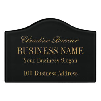 Small Acrylic Name Plate Crafter Artist Business Door Sign