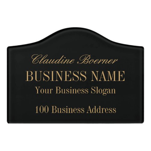 Small Acrylic Name Plate Crafter Artist Business Door Sign