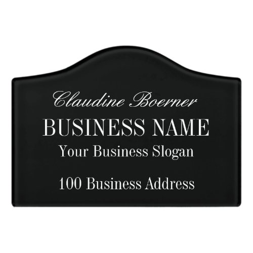 Small Acrylic Name Plate Crafter Artist Business Door Sign