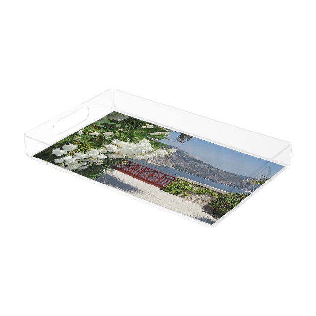 Small acrylic serving tray (Angled)