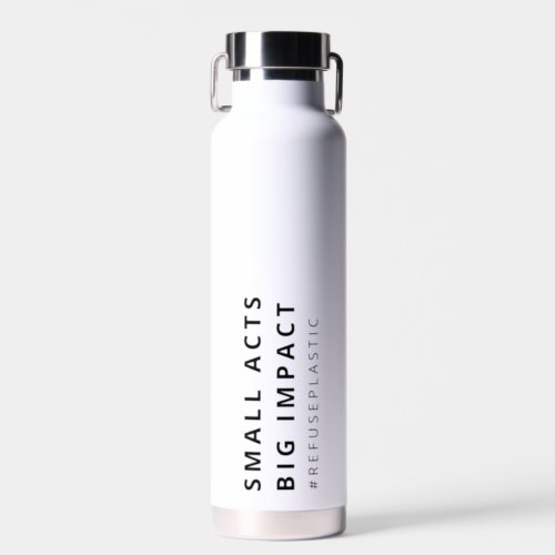 SMALL ACTS BIG IMPACT SAVE THE PLANET SEA TURTLE WATER BOTTLE