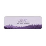 Small Address Label For Rustic Mountain Wedding at Zazzle