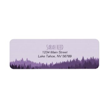 Small Address Label For Rustic Mountain Wedding by LangDesignShop at Zazzle