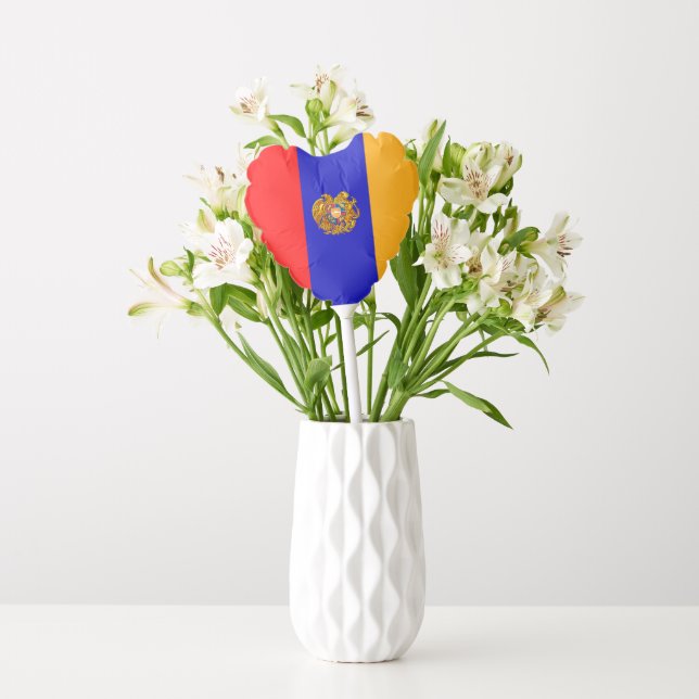 Small Air-Filled Balloon Heart Custom Balloon (Vase)