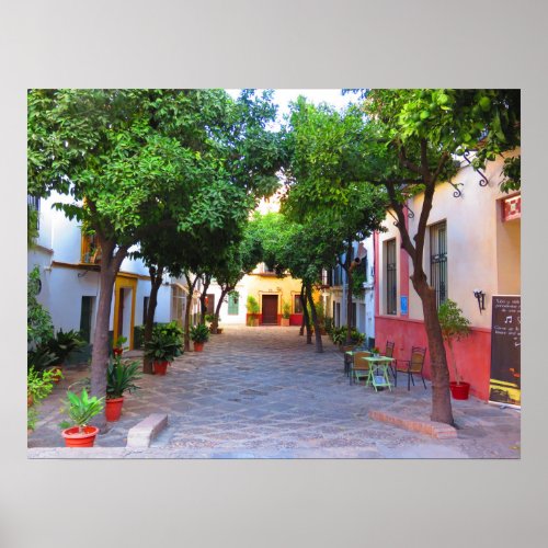 Small Alley in Seville Spain _ Poster