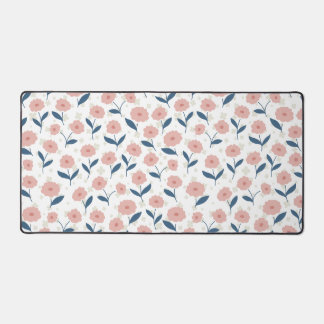 Small and precious light pink patterned desk mat