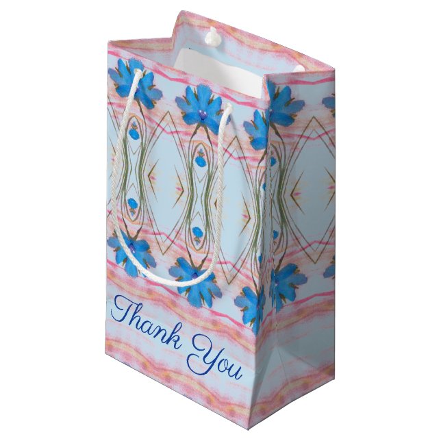 Small Any Occasion Designer Thank You Gift Bag (Front Angled)