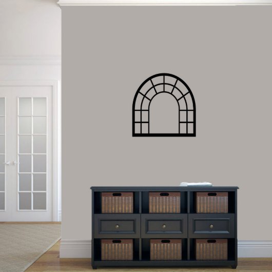 Small Arched Window Frame Wall Decal (Small)