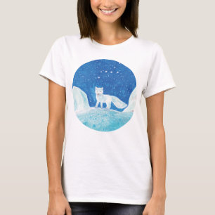 Small Arctic Fox (Vulpes lagopus) Illustration T-Shirt