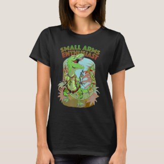 Small Arms Enthusiast Funny T-rex Dinosaur Gun T-Shirt