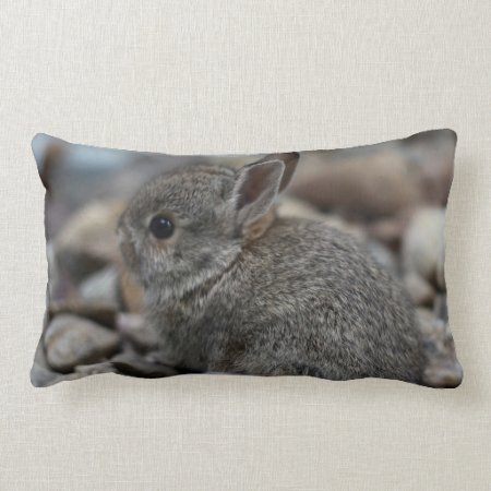 Small Baby Bunny Lumbar Pillow