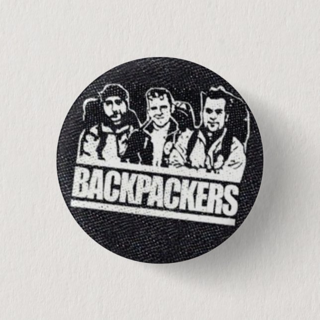 Small BACKPACKERS logo button (Front)