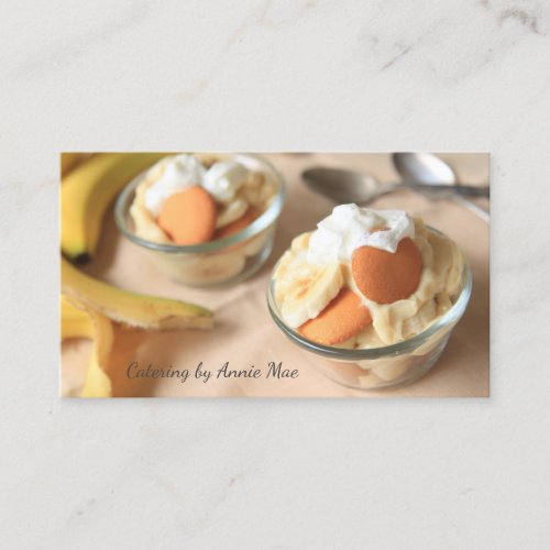 Small banana puddings business card