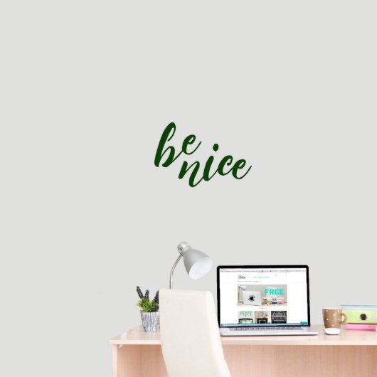 Small Be Nice Wall Decal (Small)