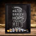 Small Beer Cap Shadow Box & Beer Quote Engraving<br><div class="desc">Personalized Beer Cap Holder 11.25"x13.25"x2.75" (a.k.a. Drop Box) is handmade of pinewood and stained with either classic black or bombay mahogany. The shadow box can hold about a lot of beer caps and the glass front is exquisitely laser etched with any one of our stunning designs or a custom one...</div>