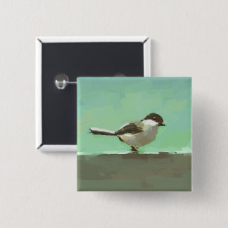 Small Bird Art Button
