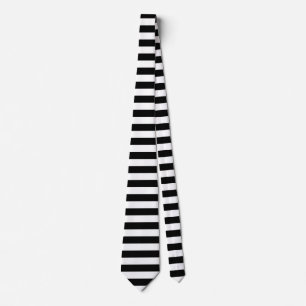 Small Black Horizontal Stripes Neck Tie
