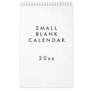 Small Blank Calendar Design It Yourself