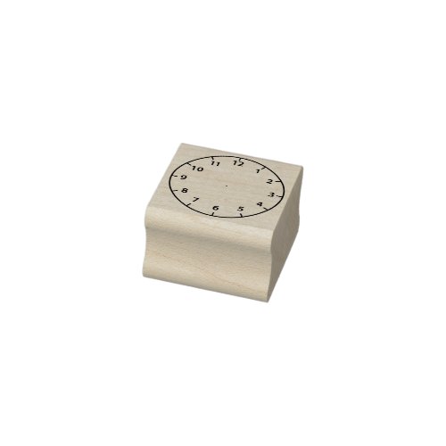 Small Blank Clock Face Rubber Stamp