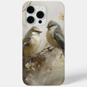 Small Blue Birds Chatty Companions iPhone 15 Pro Max Case